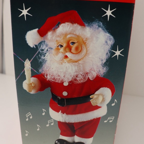 Vintage 90s Mr and Mrs Santa Claus 15” Danson Christmas Figure Music and Motion - Picture 15 of 16